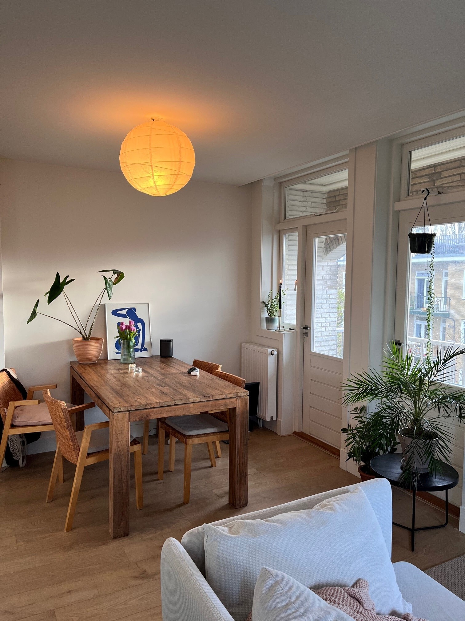 Room in a bright, renovated apartment with roof terrace, next to Erasmuspark.